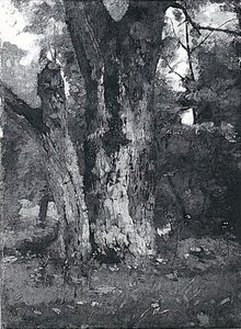 Aweiderpark in Konigsberg door Lovis Corinth